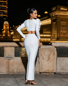 White Bandage Two Piece Set