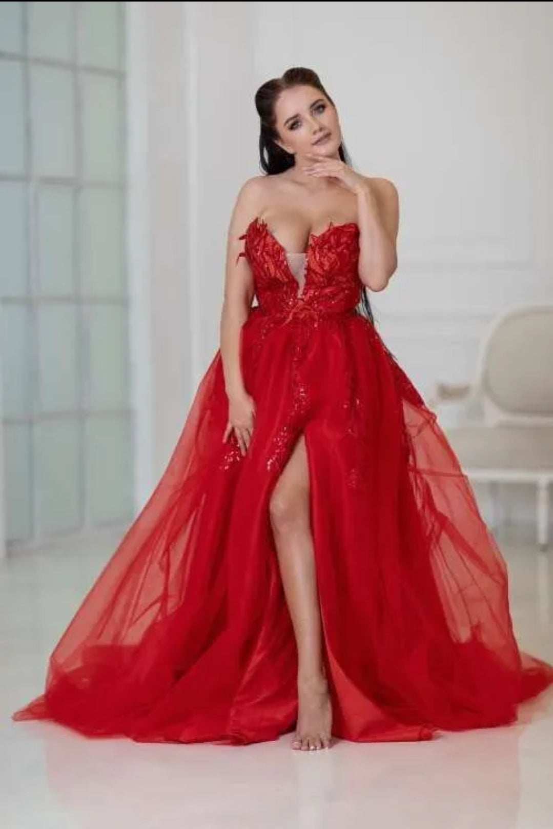 Red Elegant Prom Dress