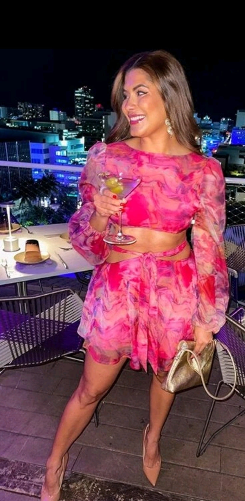 Pink Cut Out Dress