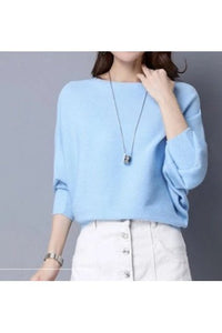 Winter Batwing Sleeve Knitted Sweater