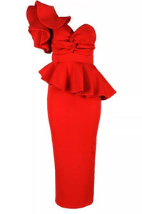 Bodycon Ruffles Elegant Evening Dress