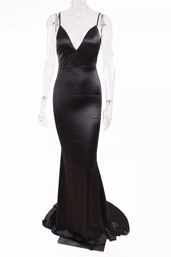 Backless Bodycon Evening Dress