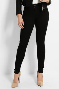 Black high waisted super skinny jeans