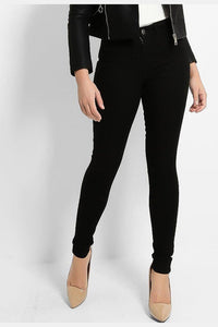 Black high waisted super skinny jeans