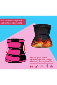 Branded 2 Straps Neoprene Waist Trainer Sweat Belt Body Shaper Corset with hooks