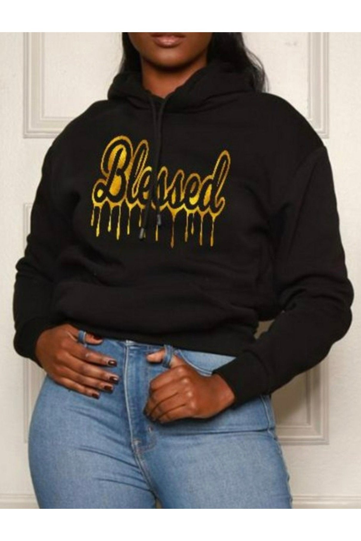 Blessed Print Hoodies