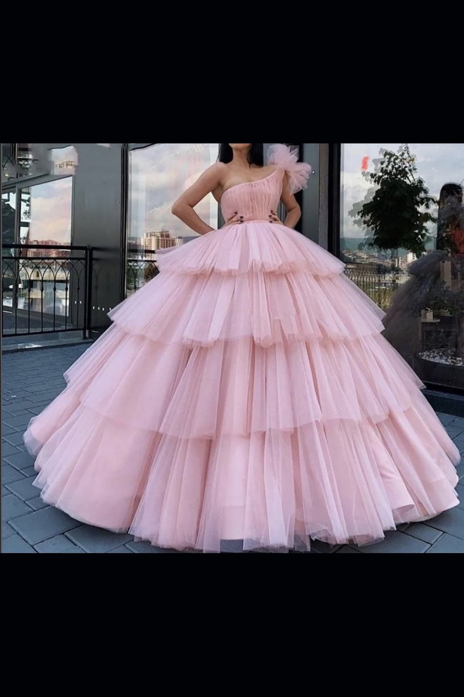 Tutu Tiered Ball Gown