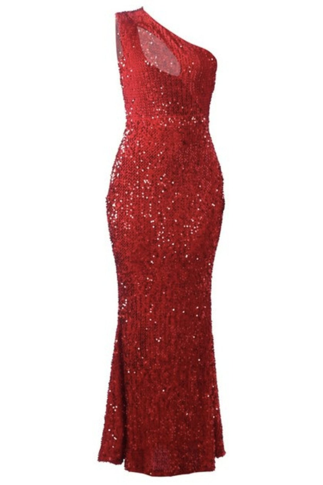 Hollow Out Sequined Dress